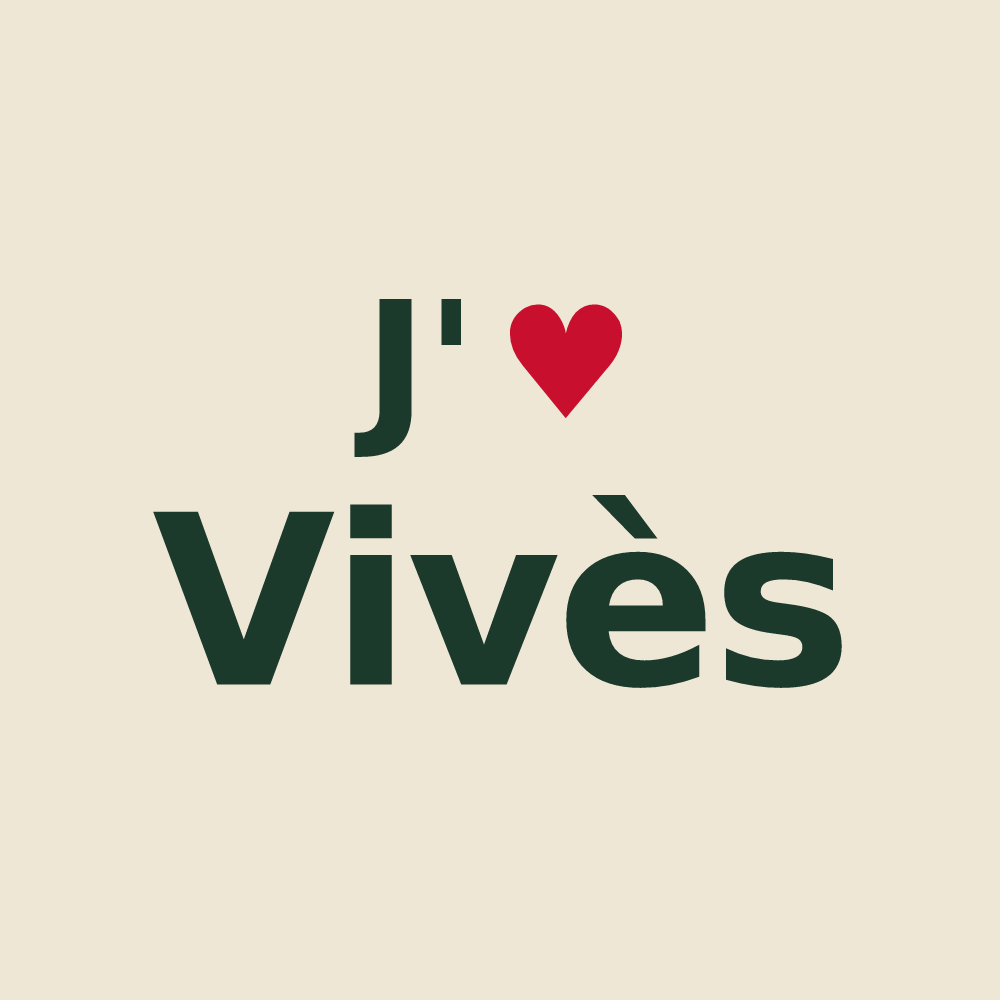 Tote bag personnalisé Vivès — design J'aime Vivès