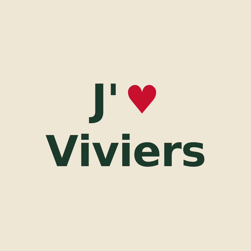 Tote bag personnalisé Viviers — design J'aime Viviers