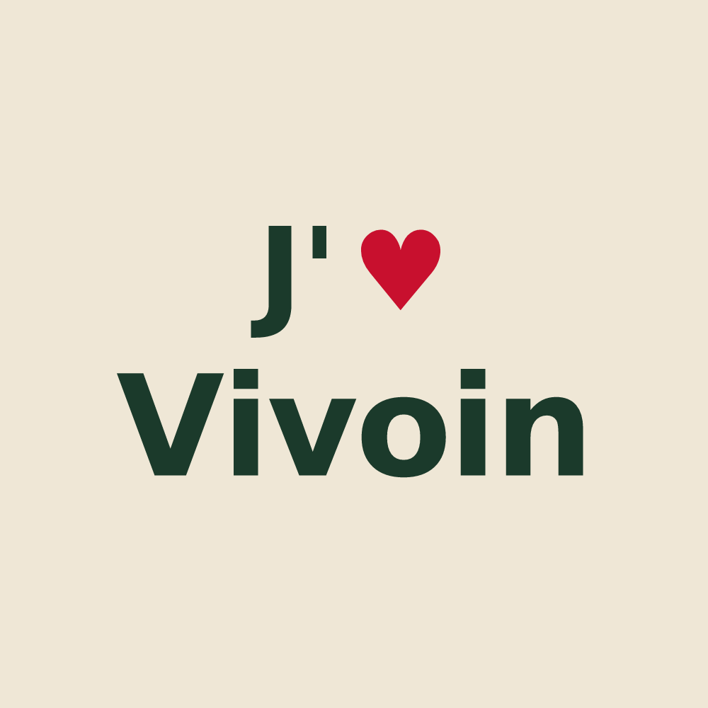 Tote bag personnalisé Vivoin — design J'aime Vivoin