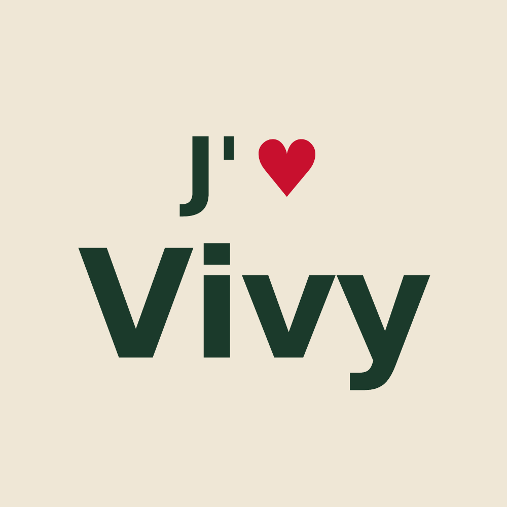 Tote bag personnalisé Vivy — design J'aime Vivy