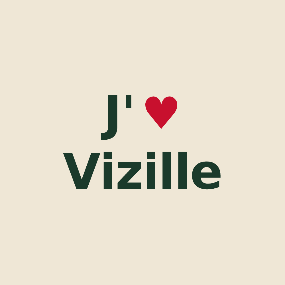 Tote bag personnalisé Vizille — design J'aime Vizille