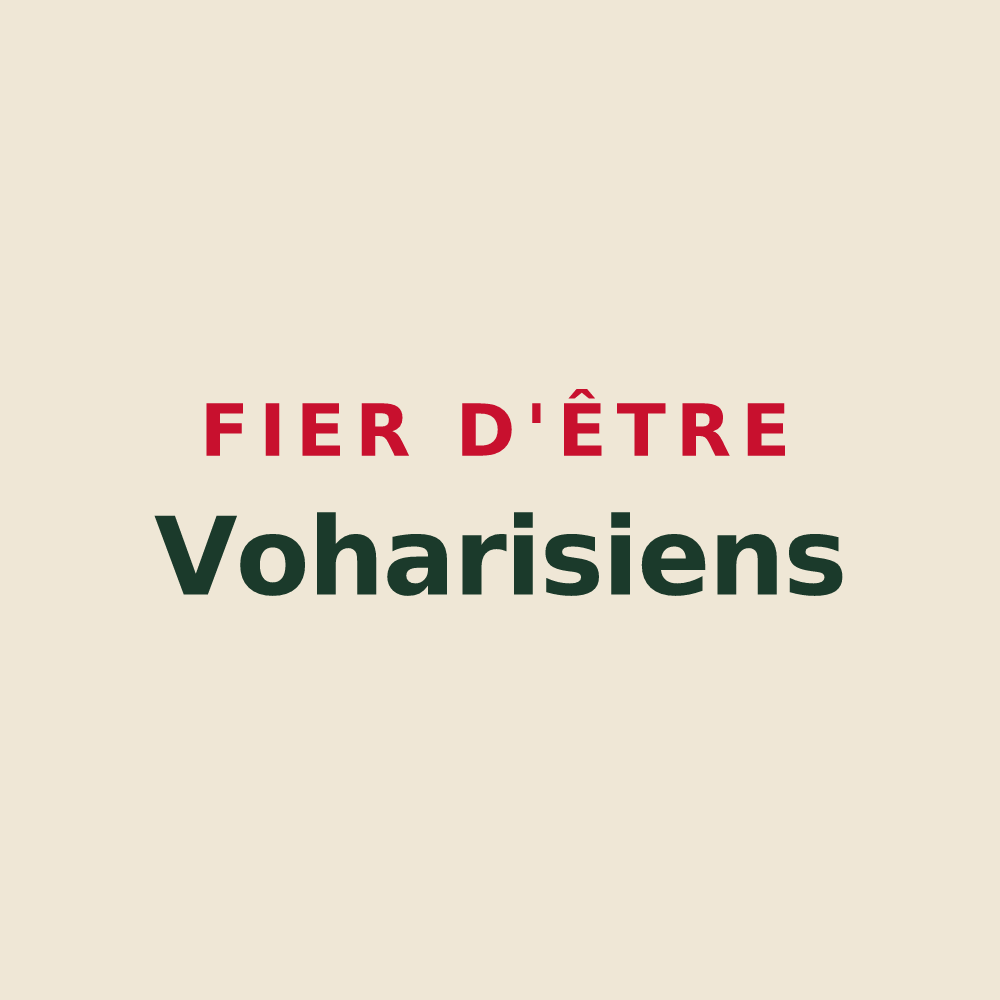 Tote bag « Fier d'être Voharisiens » — design pour Voharies