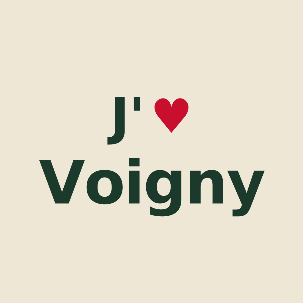 Tote bag personnalisé Voigny — design J'aime Voigny