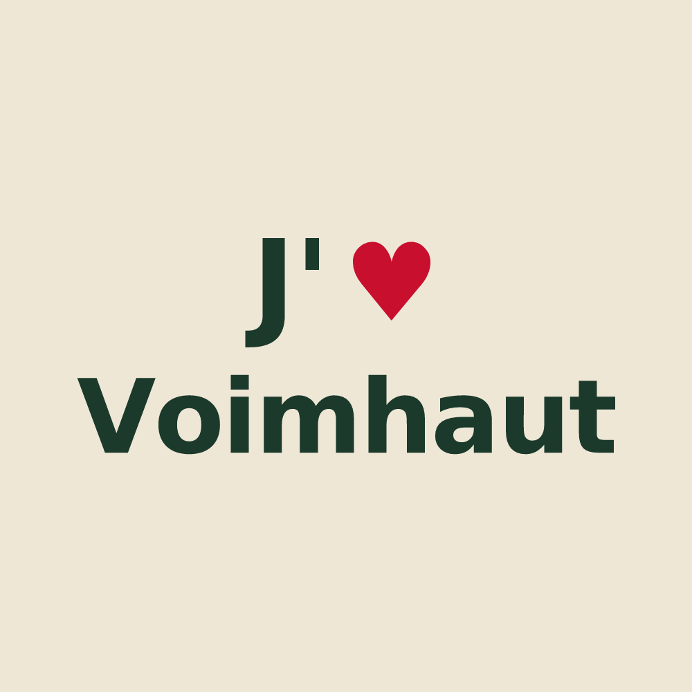 Tote bag personnalisé Voimhaut — design J'aime Voimhaut
