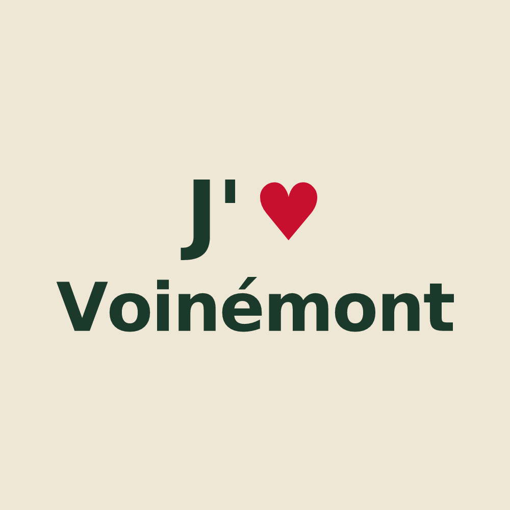 Tote bag personnalisé Voinémont — design J'aime Voinémont