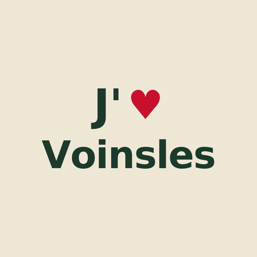 Tote bag personnalisé Voinsles — design J'aime Voinsles