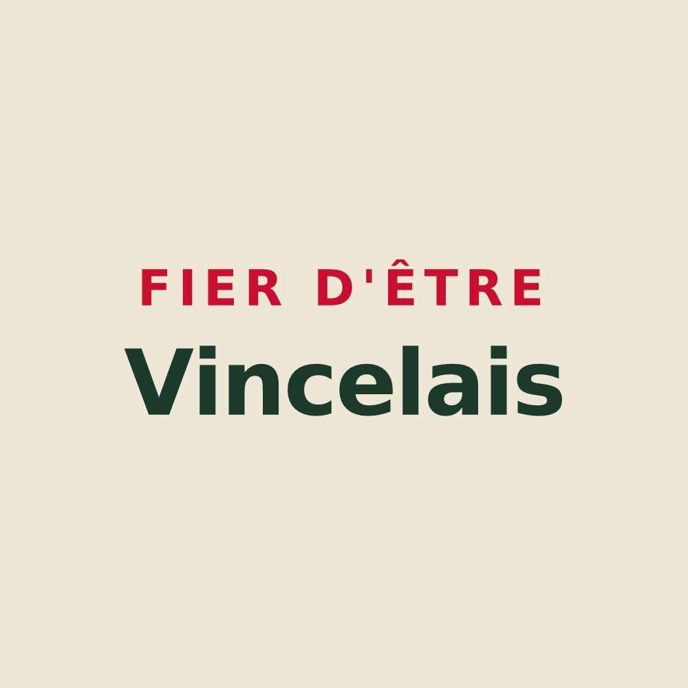 Tote bag « Fier d'être Vincelais » — design pour Voinsles