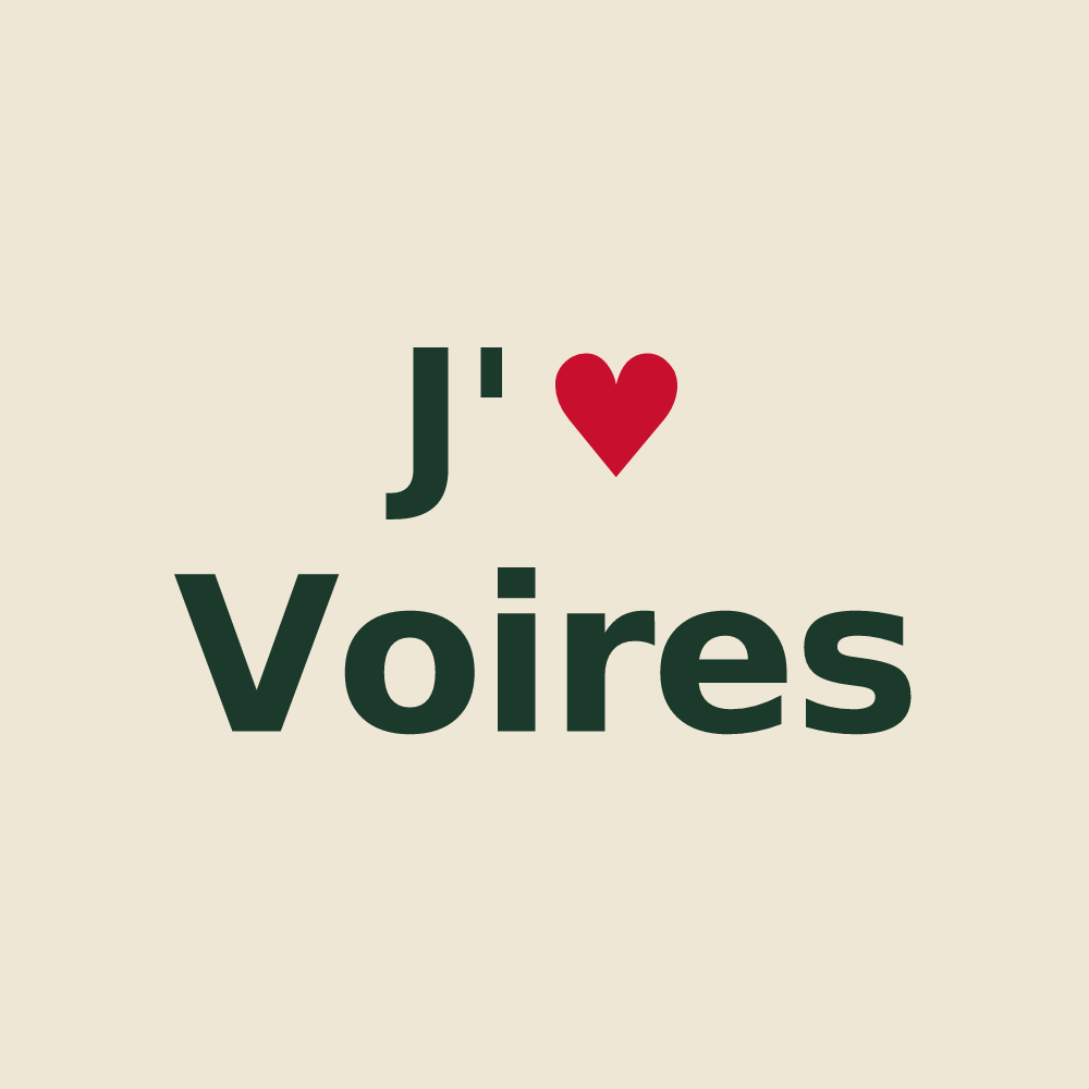 Tote bag personnalisé Voires — design J'aime Voires