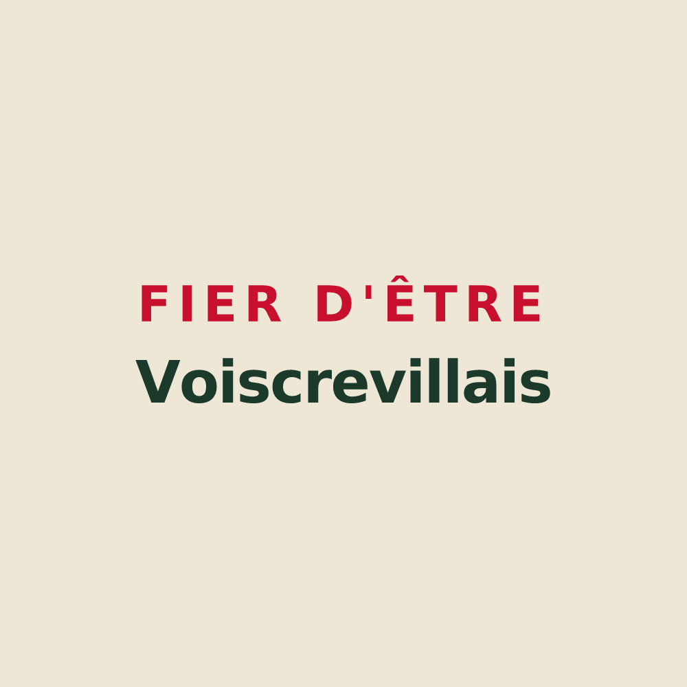 Tote bag « Fier d'être Voiscrevillais » — design pour Voiscreville