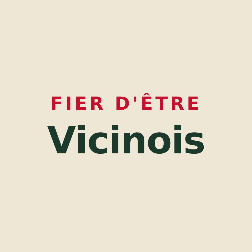 Tote bag « Fier d'être Vicinois » — design pour Voisins-le-Bretonneux