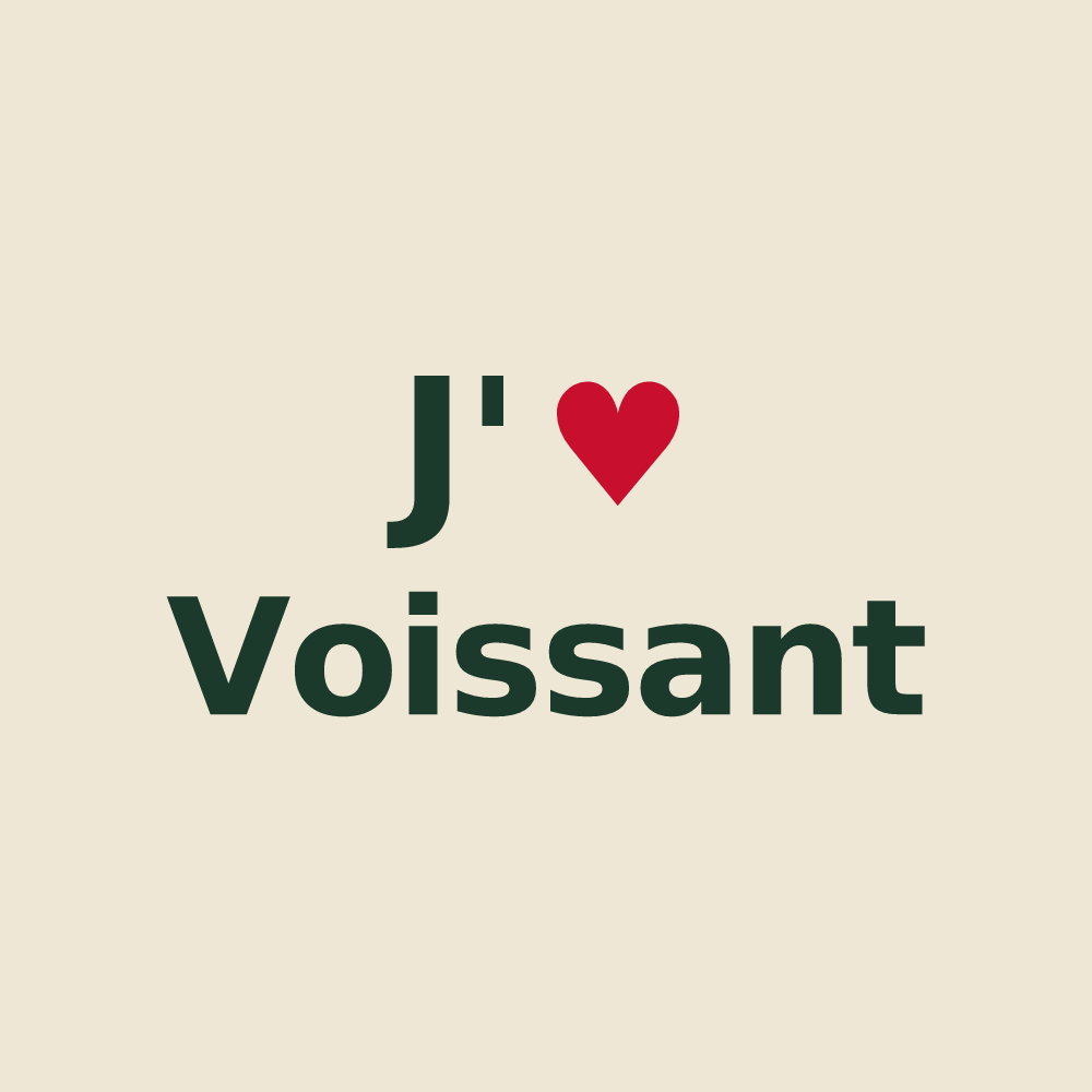Tote bag personnalisé Voissant — design J'aime Voissant