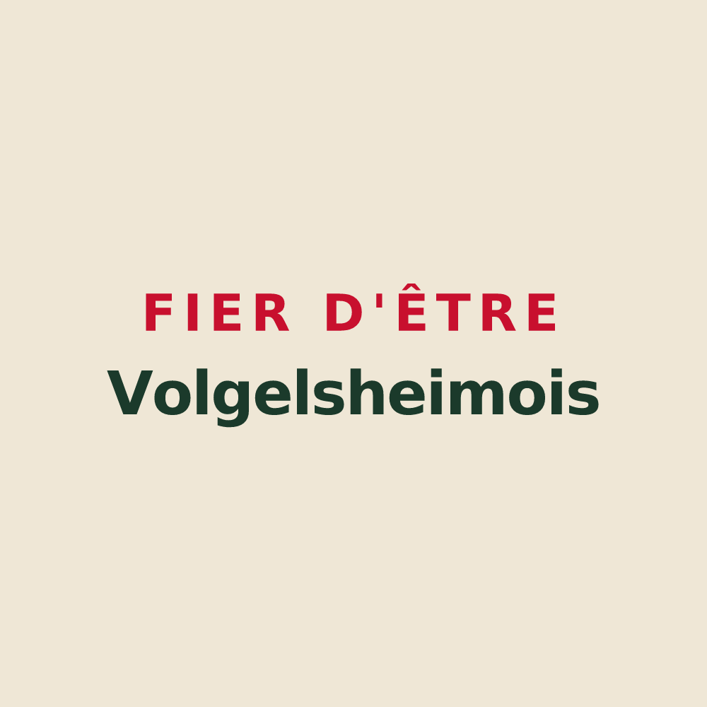 Tote bag « Fier d'être Volgelsheimois » — design pour Volgelsheim