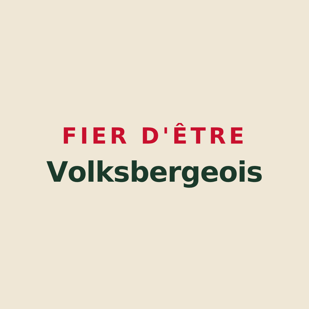Tote bag « Fier d'être Volksbergeois » — design pour Volksberg