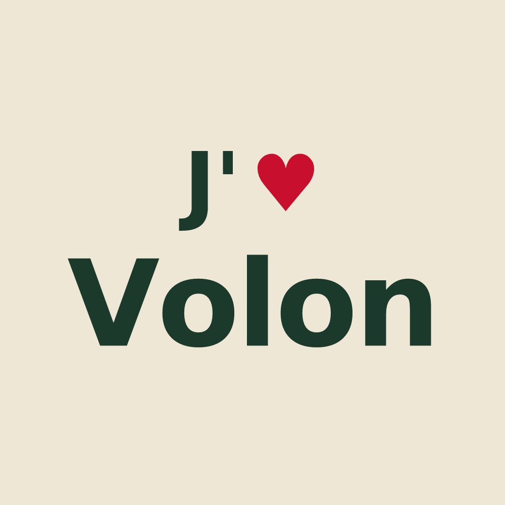 Tote bag personnalisé Volon — design J'aime Volon