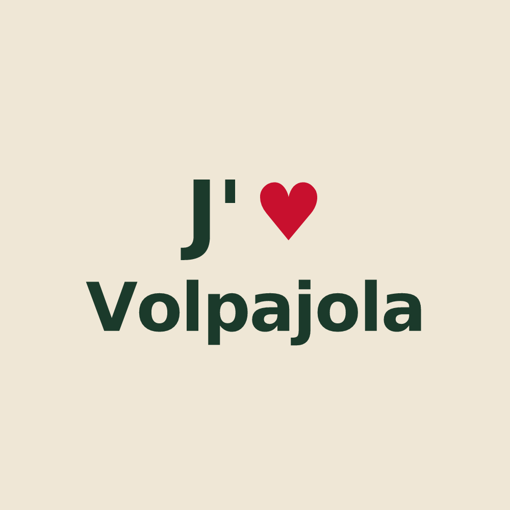 Tote bag personnalisé Volpajola — design « J'aime Volpajola » imprimé sur le tote bag