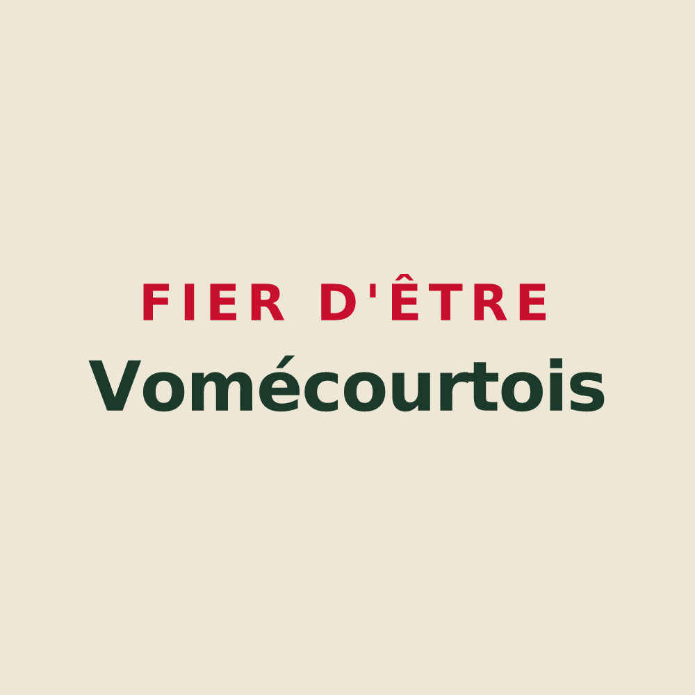 Tote bag « Fier d'être Vomécourtois » — design pour Vomécourt-sur-Madon