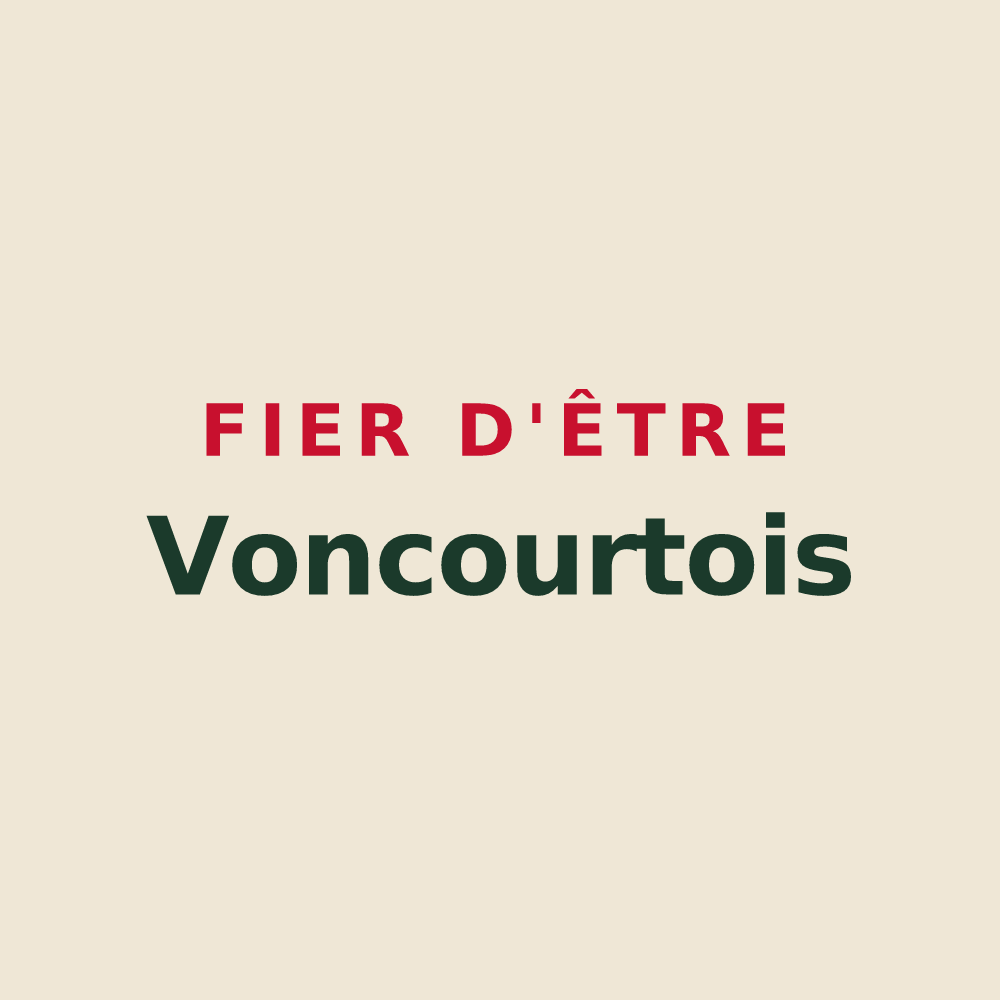 Tote bag « Fier d'être Voncourtois » — design pour Voncourt