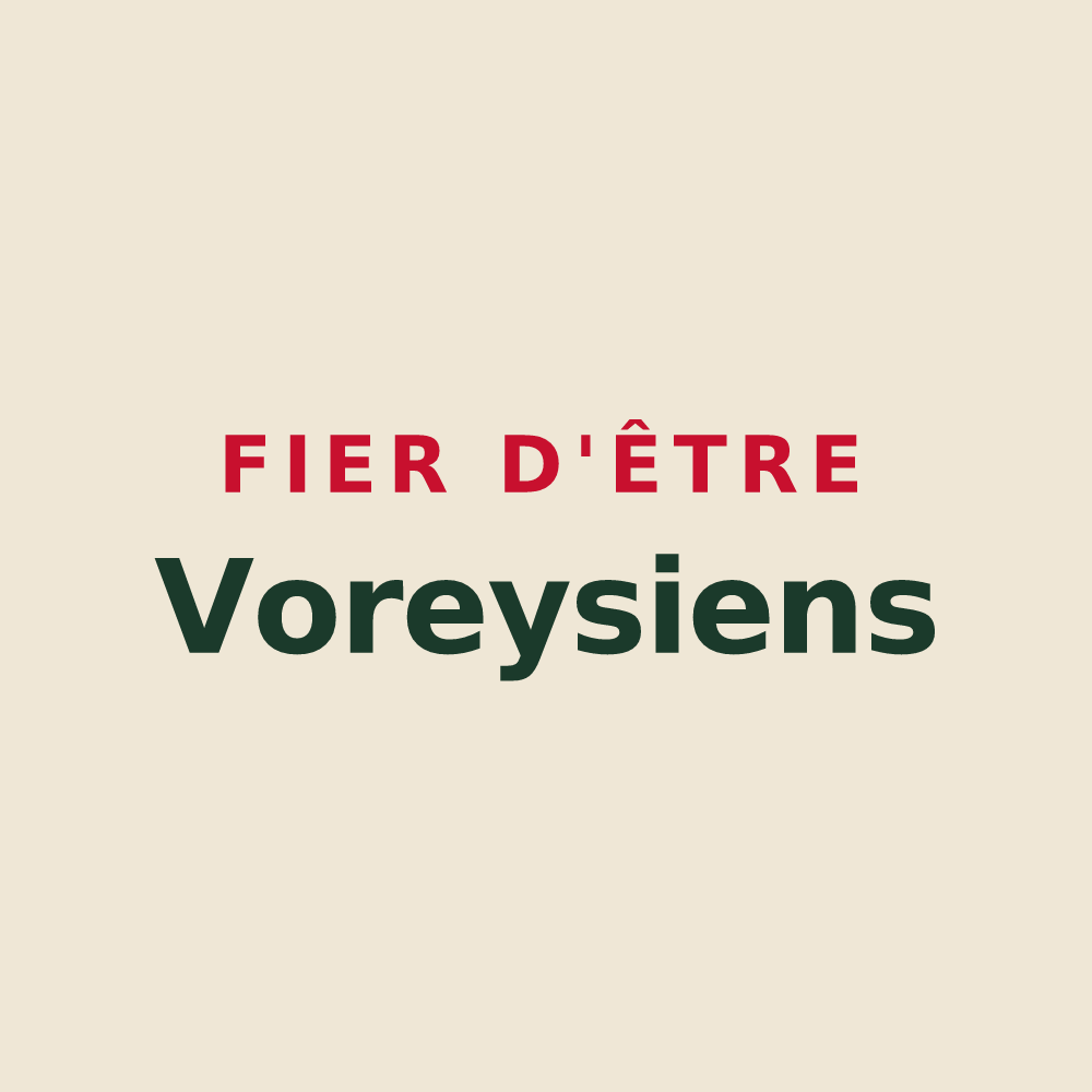 Tote bag « Fier d'être Voreysiens » — design pour Vorey
