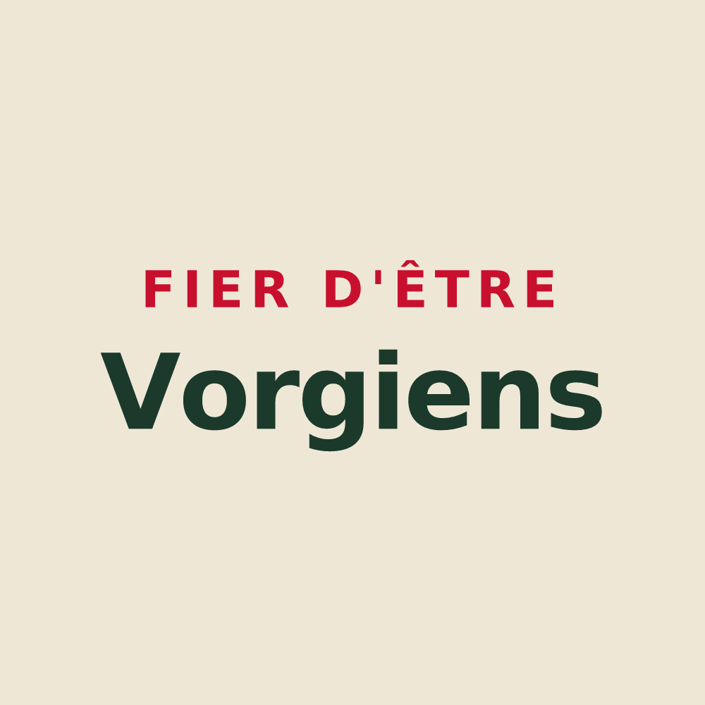 Tote bag « Fier d'être Vorgiens » — design pour Vorges