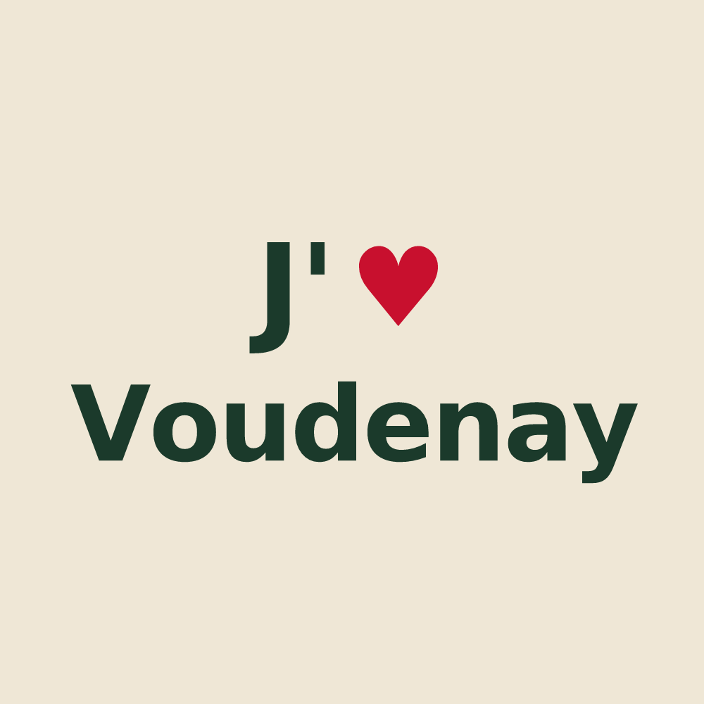 Tote bag personnalisé Voudenay — design J'aime Voudenay