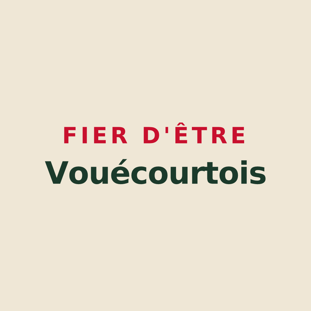 Tote bag « Fier d'être Vouécourtois » — design pour Vouécourt