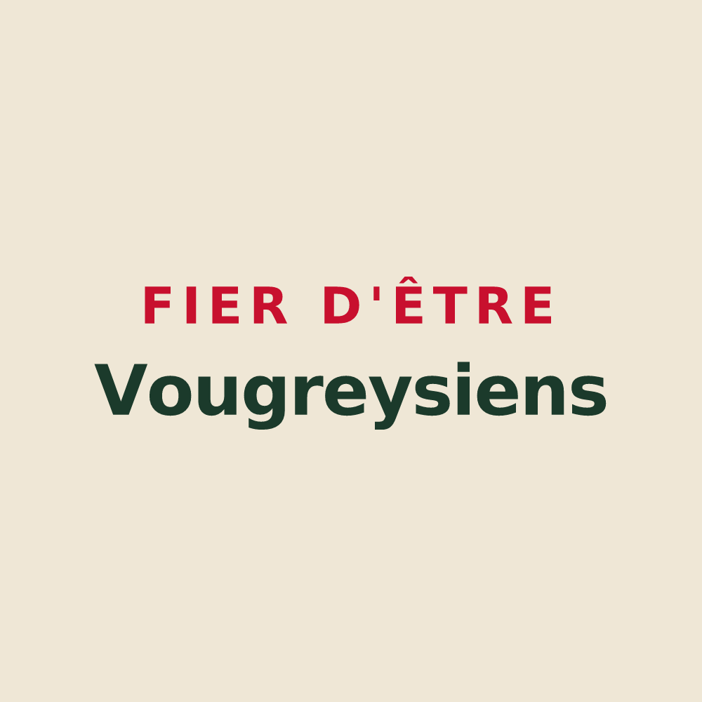 Tote bag « Fier d'être Vougreysiens » — design pour Vougrey