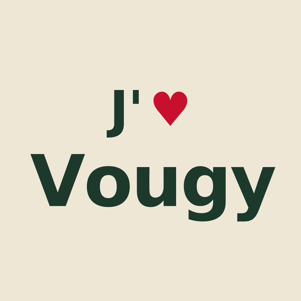 Tote bag personnalisé Vougy — design J'aime Vougy
