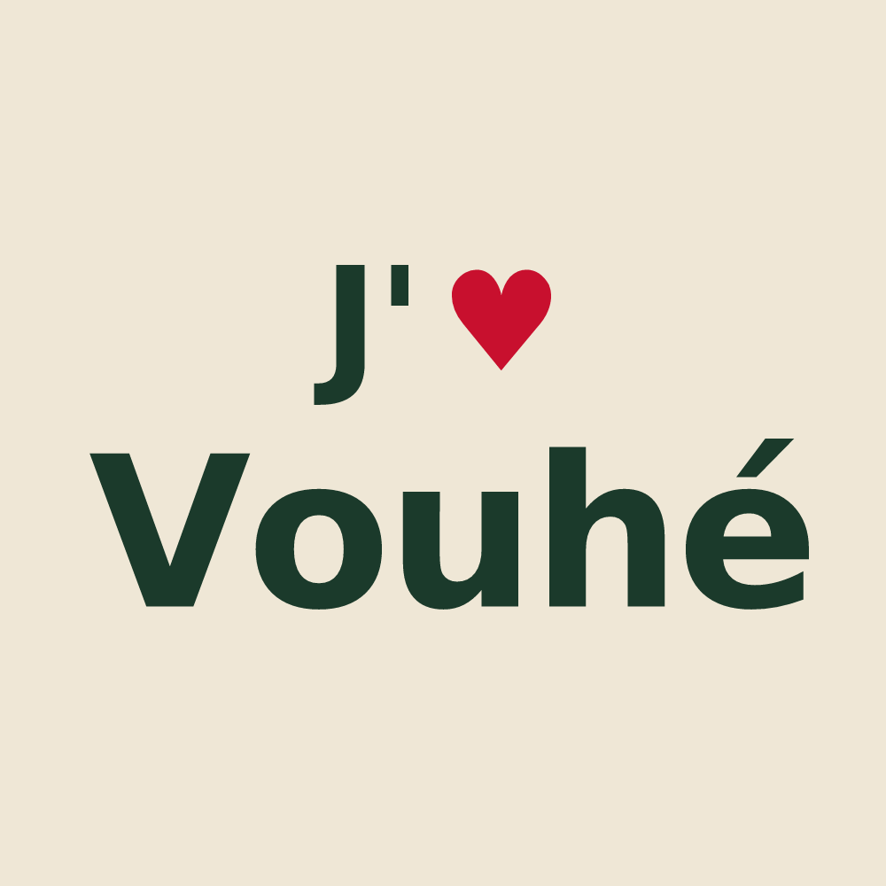 Tote bag personnalisé Vouhé — design J'aime Vouhé
