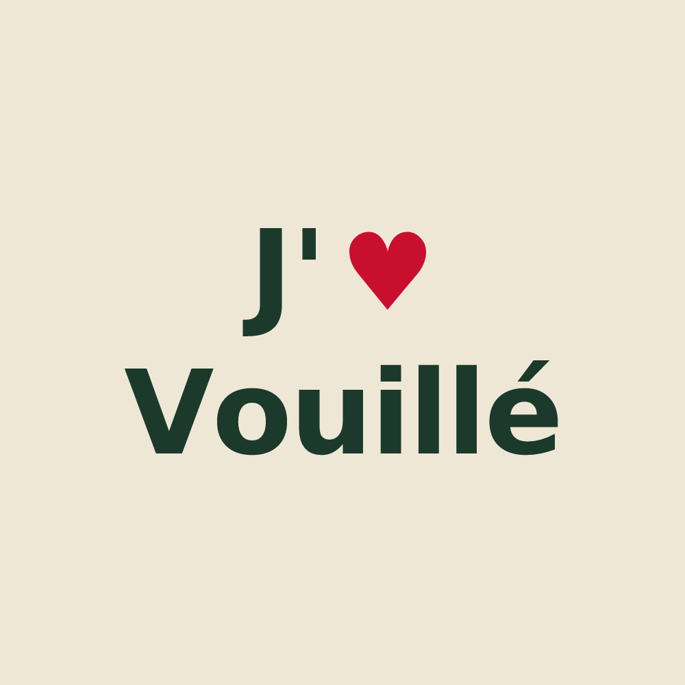 Tote bag personnalisé Vouillé — design J'aime Vouillé