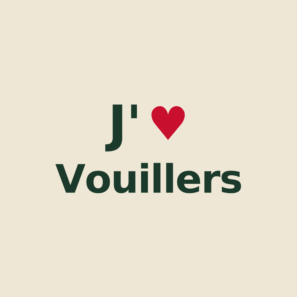 Tote bag personnalisé Vouillers — design J'aime Vouillers