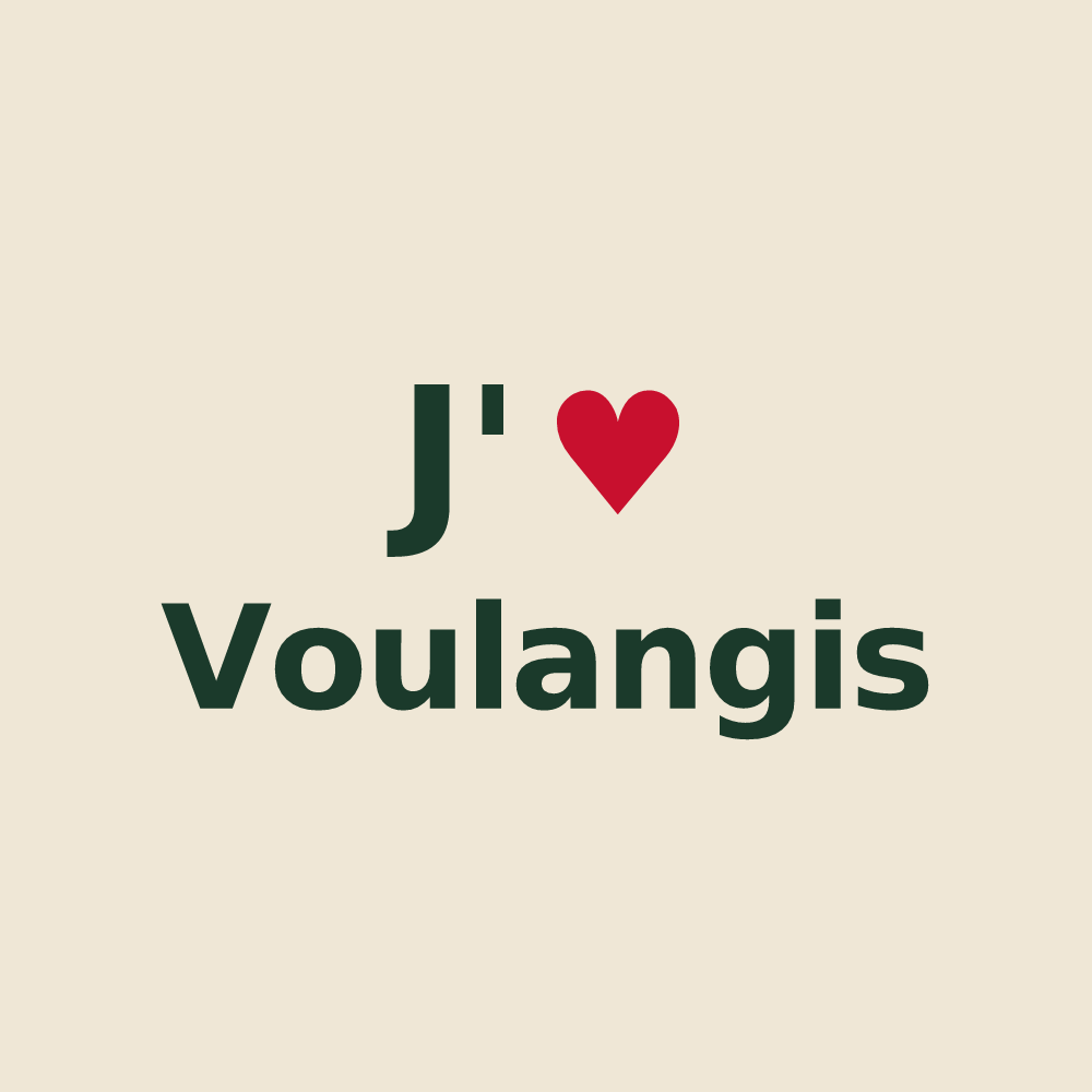 Tote bag personnalisé Voulangis — design J'aime Voulangis