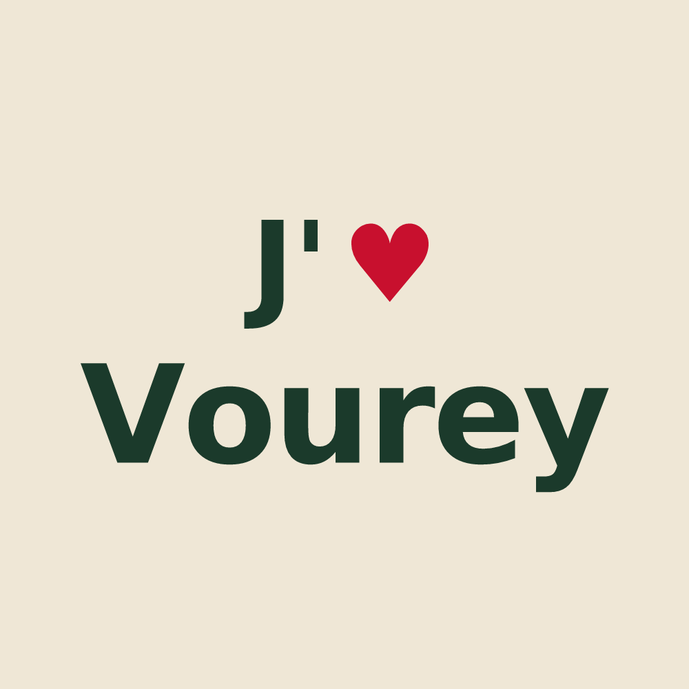 Tote bag personnalisé Vourey — design J'aime Vourey