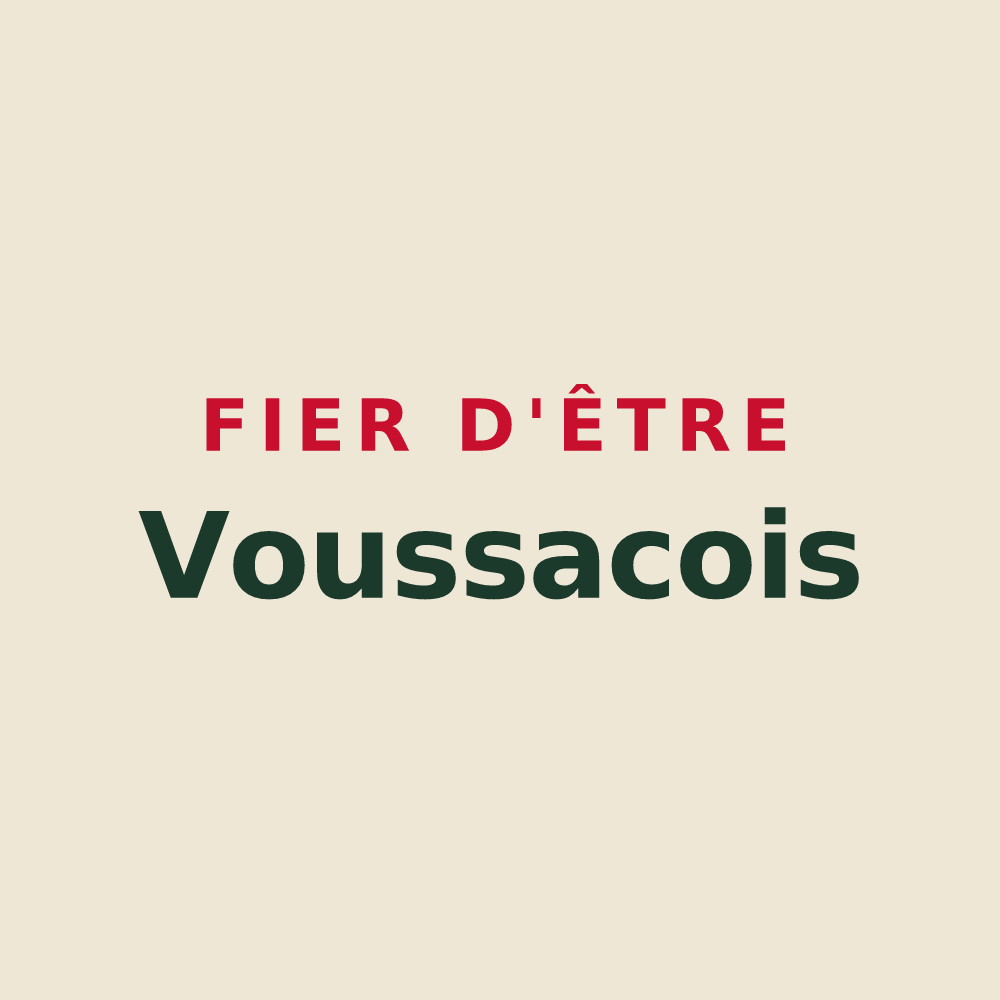 Tote bag « Fier d'être Voussacois » — design pour Voussac