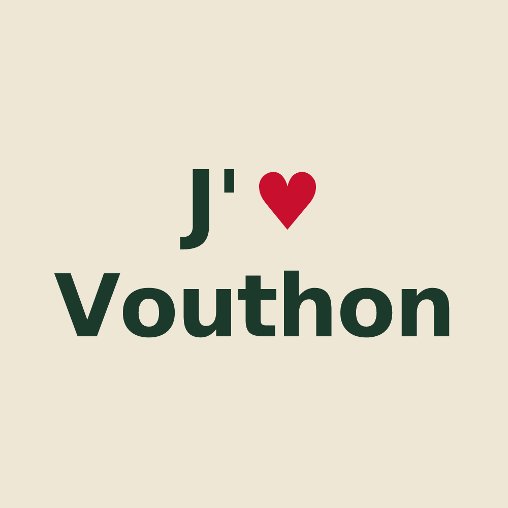 Tote bag personnalisé Vouthon — design J'aime Vouthon