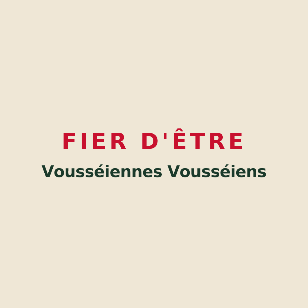 Tote bag « Fier d'être Vousséiennes Vousséiens » — design pour Vouxey