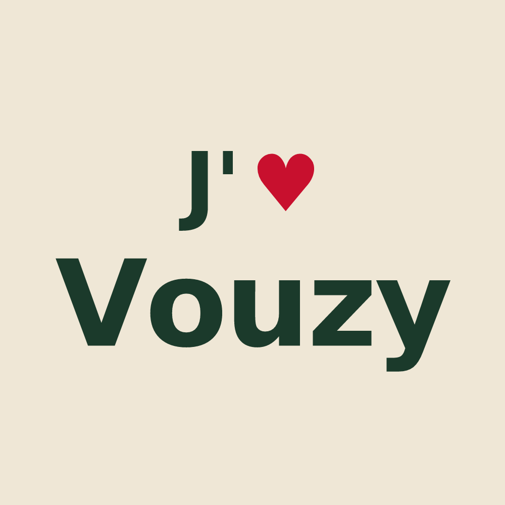 Tote bag personnalisé Vouzy — design J'aime Vouzy
