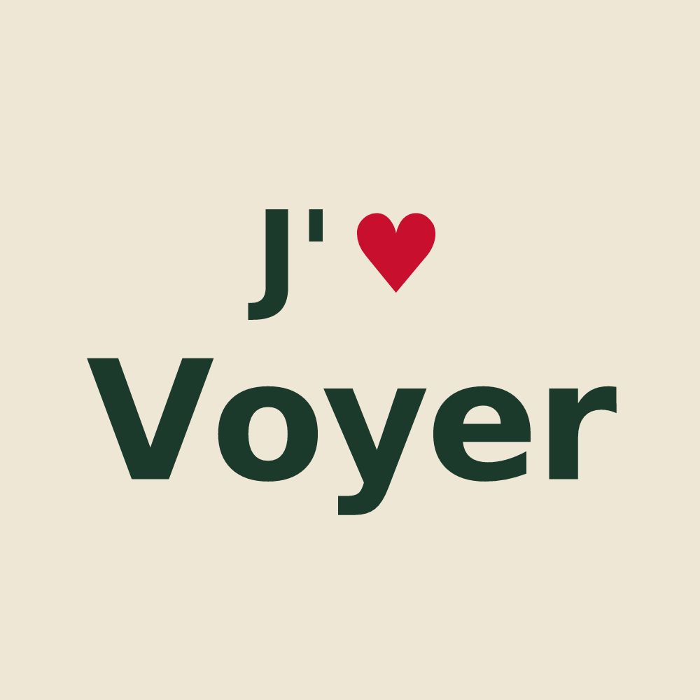 Tote bag personnalisé Voyer — design J'aime Voyer