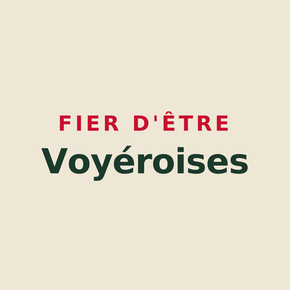 Tote bag « Fier d'être Voyéroises » — design pour Voyer