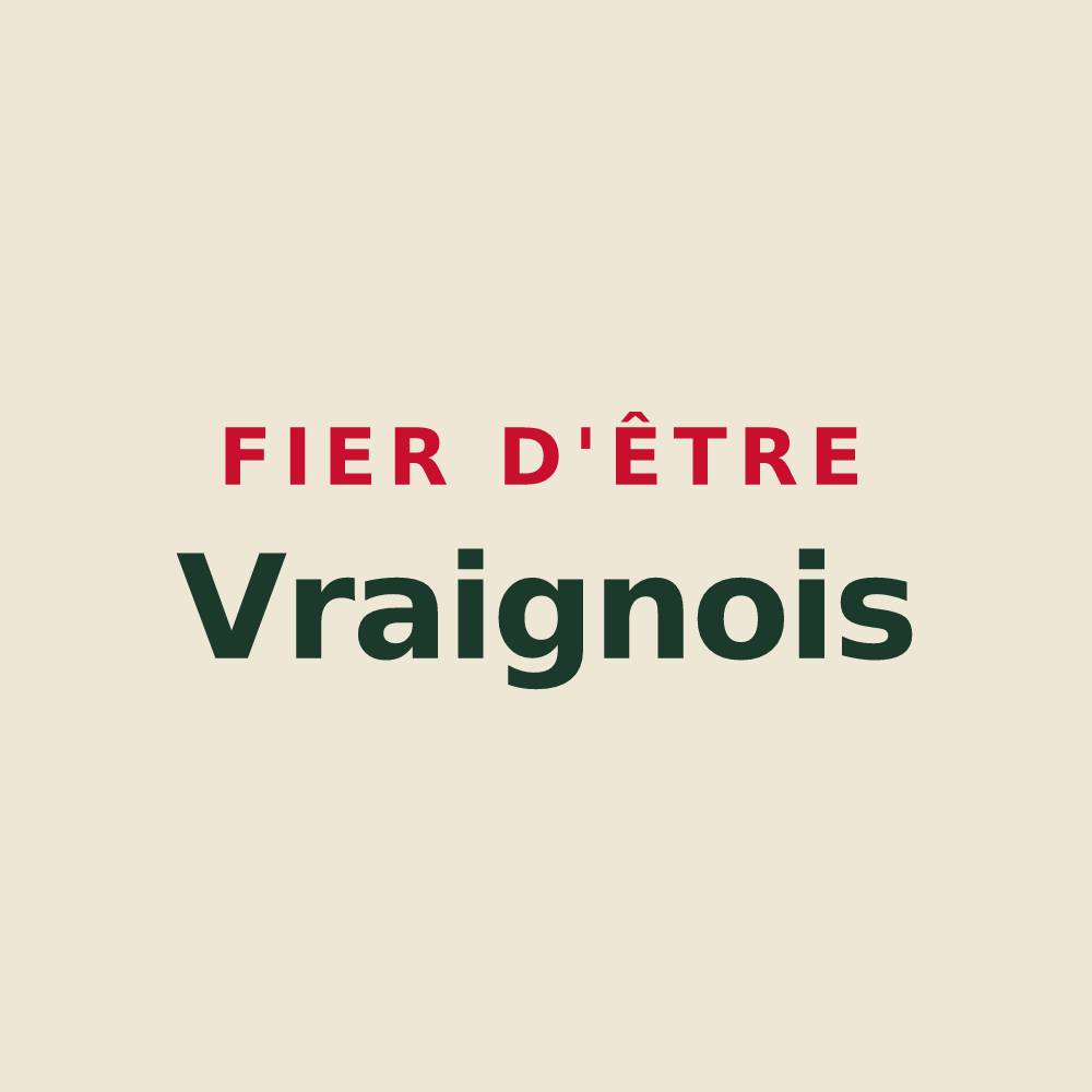 Tote bag « Fier d'être Vraignois » — design pour Vraignes-en-Vermandois