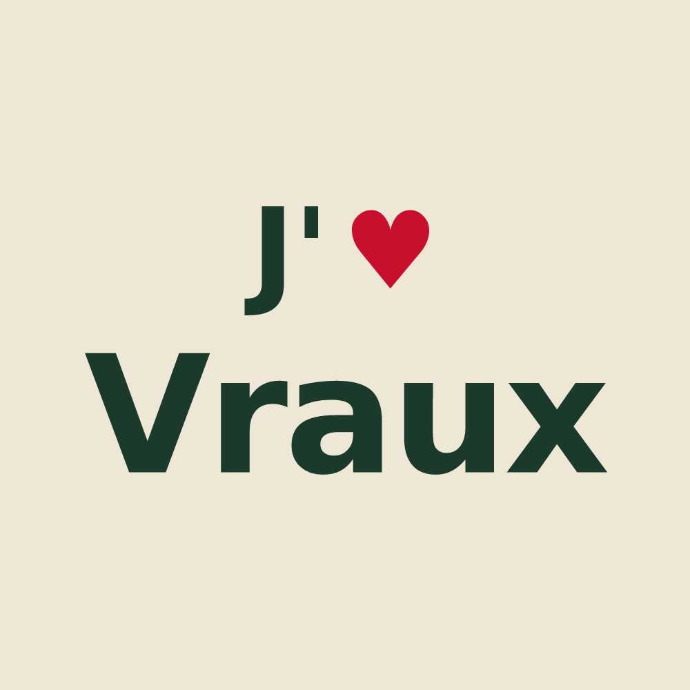 Tote bag personnalisé Vraux — design J'aime Vraux