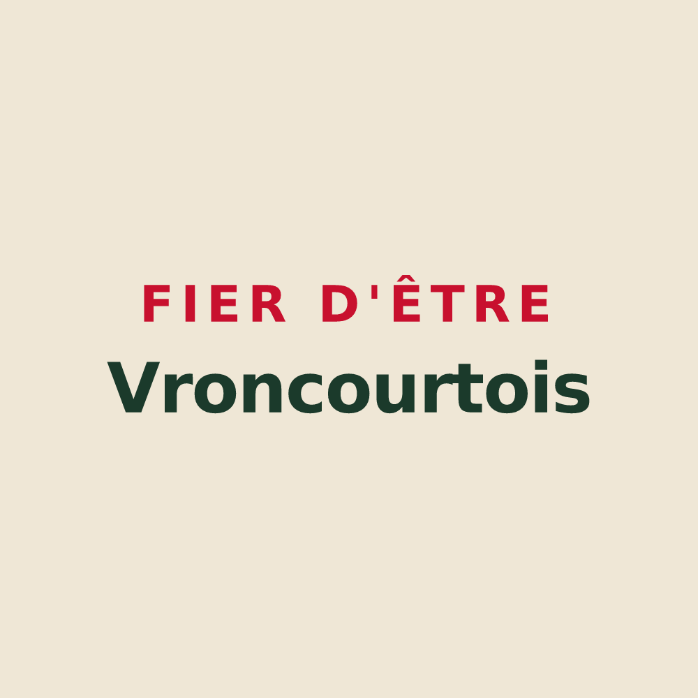Tote bag « Fier d'être Vroncourtois » — design pour Vroncourt