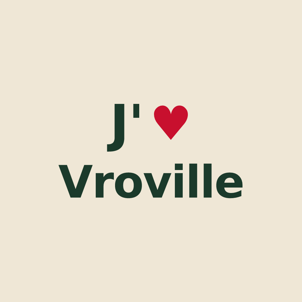 Tote bag personnalisé Vroville — design J'aime Vroville
