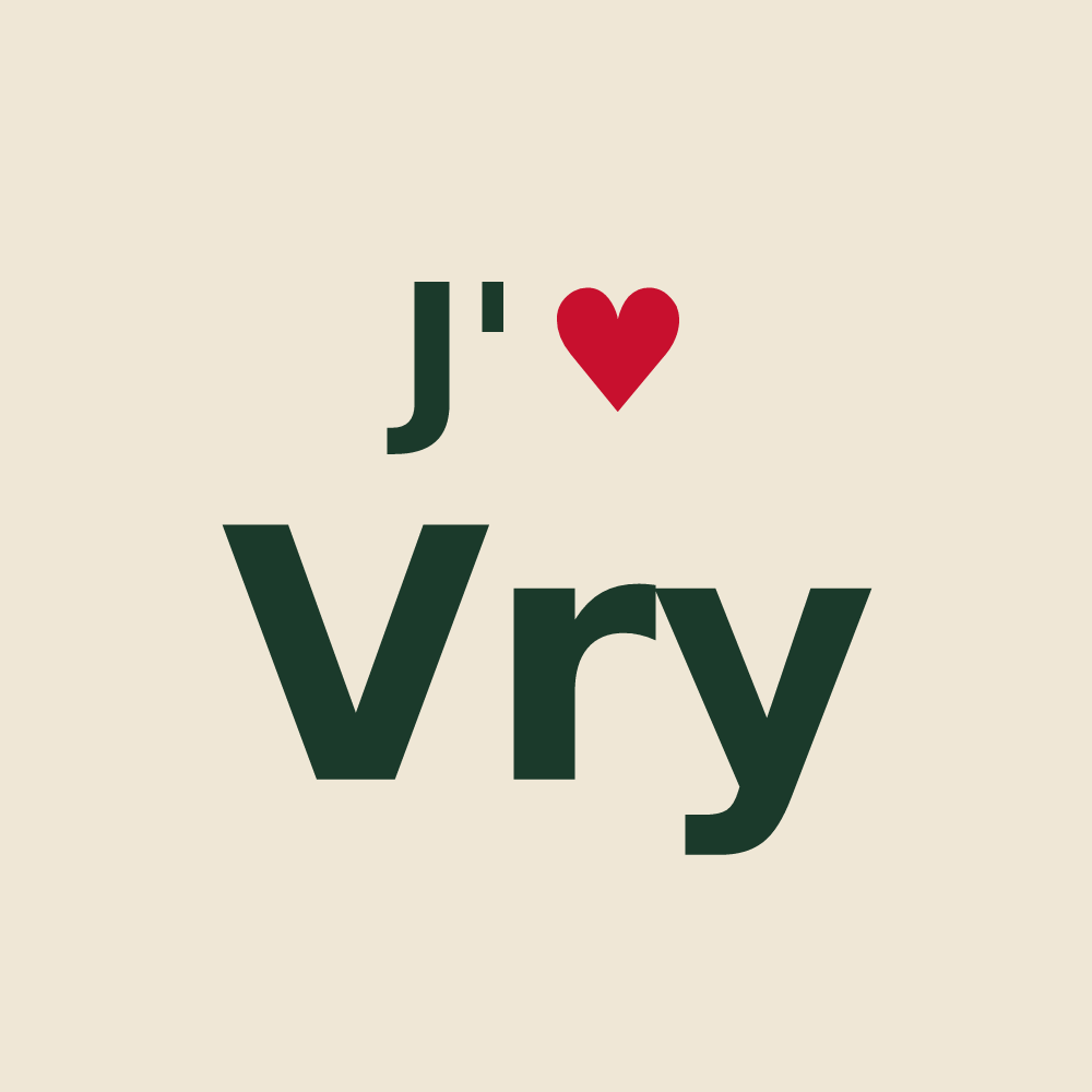 Tote bag personnalisé Vry — design J'aime Vry