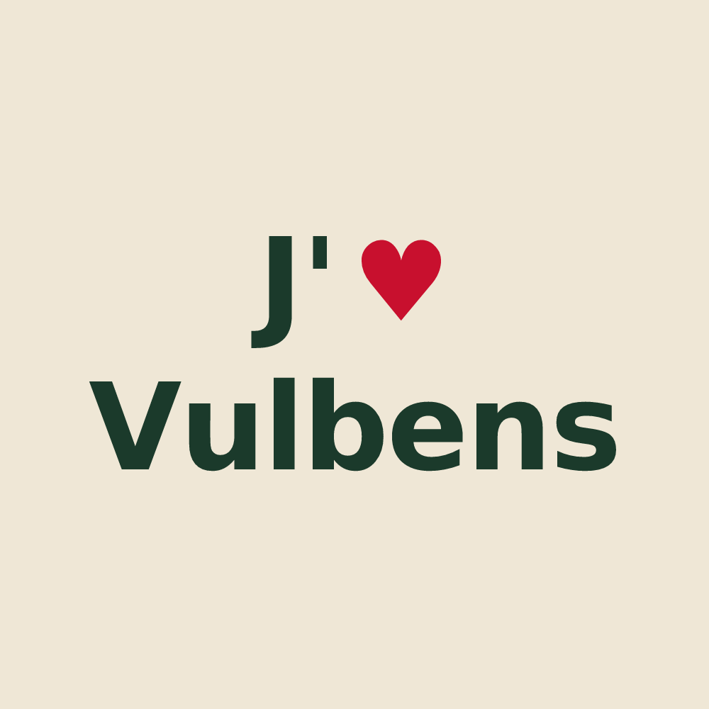 Tote bag personnalisé Vulbens — design J'aime Vulbens