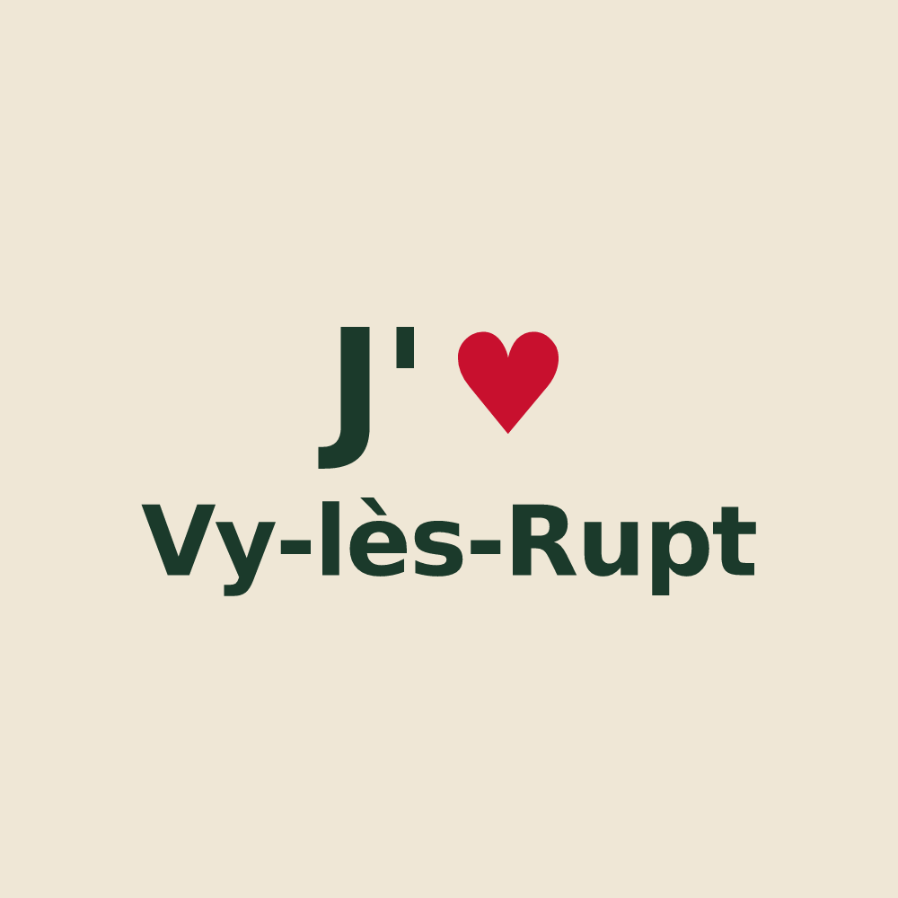 Tote bag personnalisé Vy-lès-Rupt — design J'aime Vy-lès-Rupt