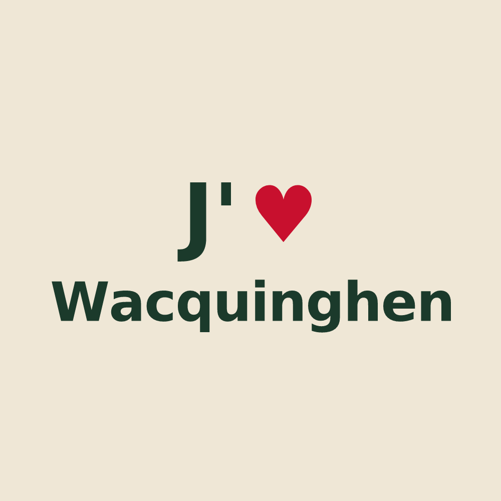 Tote bag personnalisé Wacquinghen — design J'aime Wacquinghen