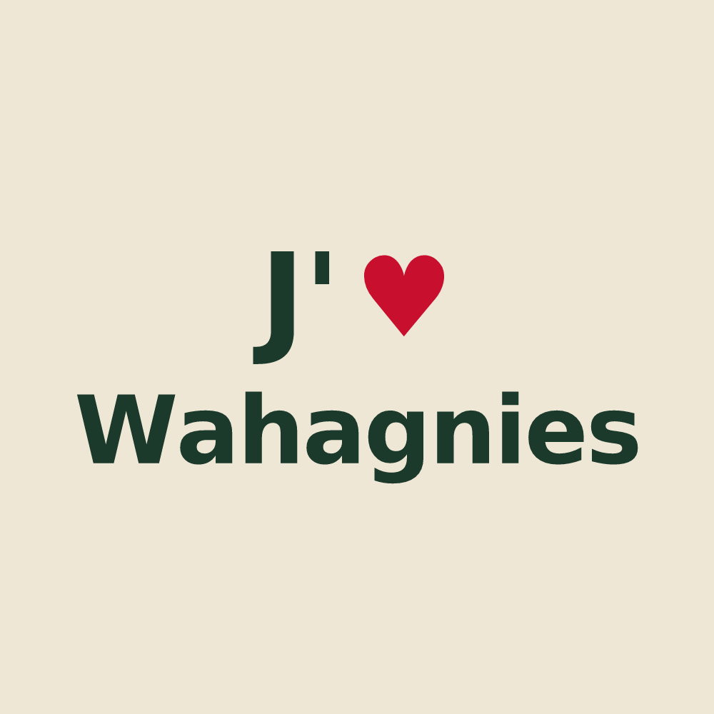 Tote bag personnalisé Wahagnies — design J'aime Wahagnies