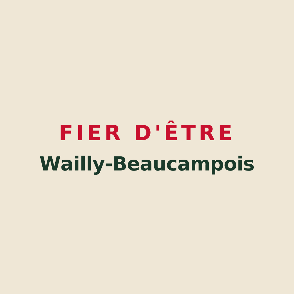 Tote bag « Fier d'être Wailly-Beaucampois » — design pour Wailly-Beaucamp