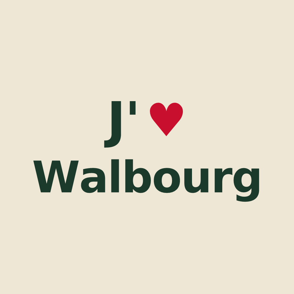 Tote bag personnalisé Walbourg — design J'aime Walbourg