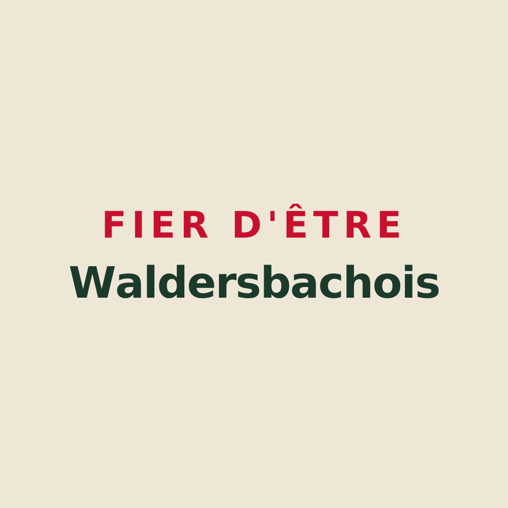Tote bag « Fier d'être Waldersbachois » — design pour Waldersbach